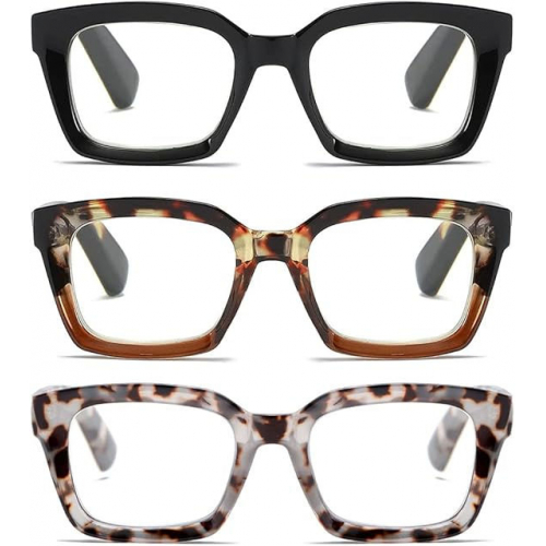 Очки для чтения в стиле Опры с квадратной оправой +2.75