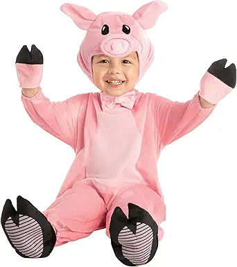 Розовый костюм поросёнка для малышей