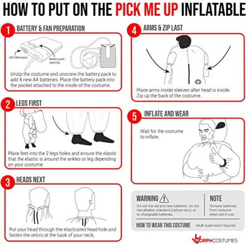 Надувной костюм пиратской русалки pick me up