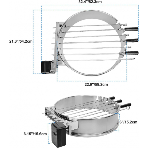 Набор для шашлыка only fire с кольцом из нержавеющей стали