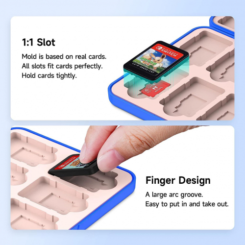 Чехол для игровых карт Switch с 24 слотами