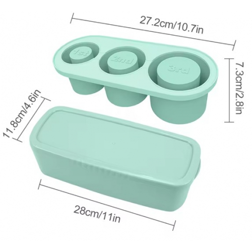 Силиконовая форма для льда (бирюза)