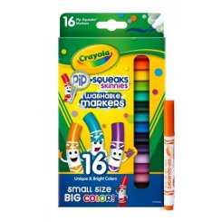Набор мини-фломастеров Crayola Pip-Squeaks Skinnies, 16 цветов