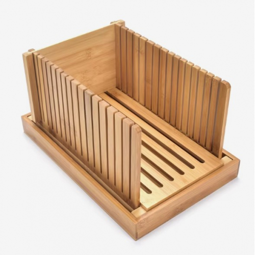 Складная бамбуковая направляющая для нарезки хлеба