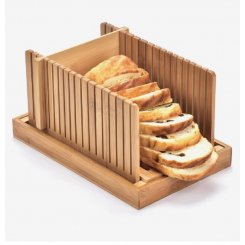 Складная бамбуковая направляющая для нарезки хлеба