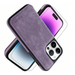 Чехол-книжка PYTWOPY для iPhone 15 Pro Max из веганской кожи с держателем карт, подставкой и магнитным креплением и магнитной застёжкой