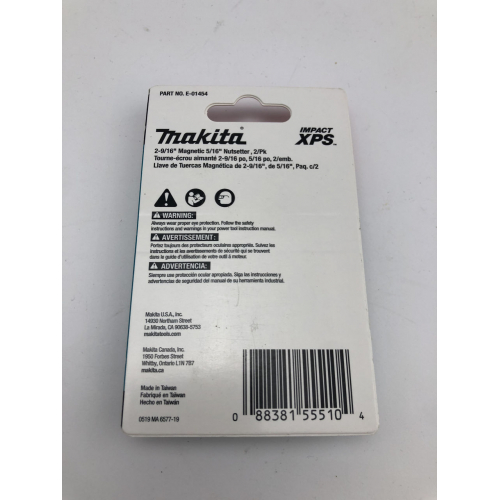 Makita E-01454 Impact XPS 2-9/16" Магнитный гайковерт 5/16", 2 шт/уп.