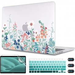 Жесткий прозрачный чехол CISSOOK Wildflower для MacBook Pro 16 дюймов