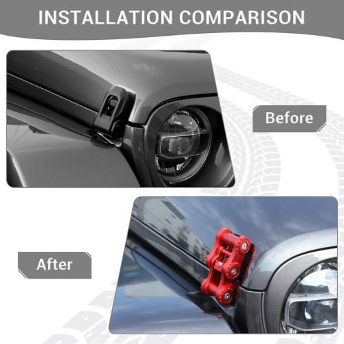 Защелки капота PDKLIN для Jeep Wrangler