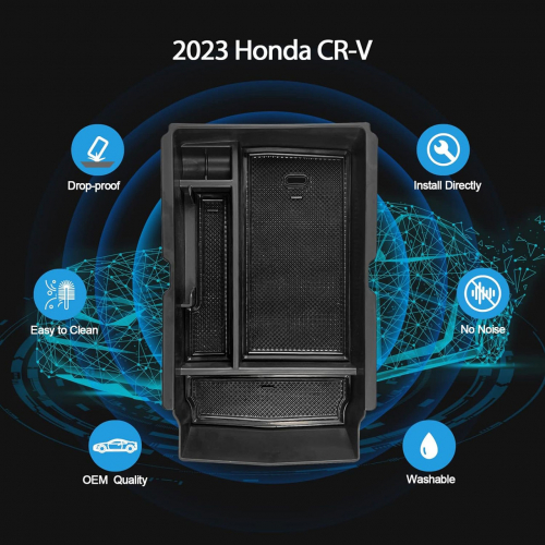 Ящик для хранения аксессуаров для CRV 2023 с держателем для монет