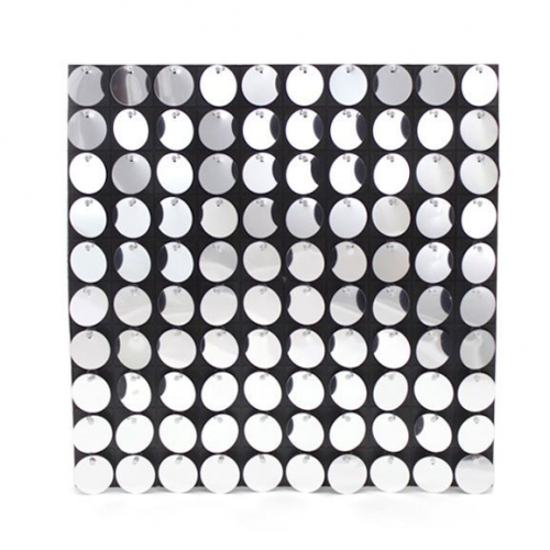 Фотозона из декоративных панель с пайетками