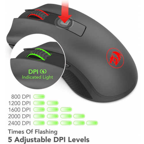 Оптическая беспроводная мышь Redragon M652