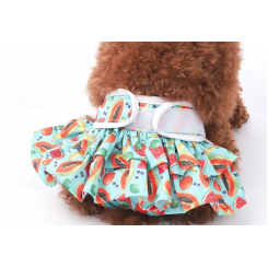 Трусики для собак малой породы, принт фрукты