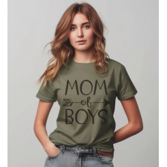 Футболка из плотного хлопка для мам мальчиков