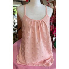 Майка на бретельках, розовая