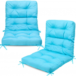 Водонепроницаемая уличная подушка для стула — голубой макарон