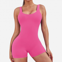 Комбинезон женский, обтягивающий без рукавов с открытой спиной