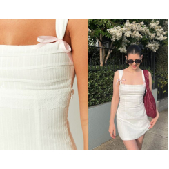 Женское мини-платье Taylor White с бантом на спине