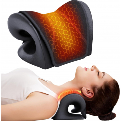 Растяжка для шеи с подогревом, черная