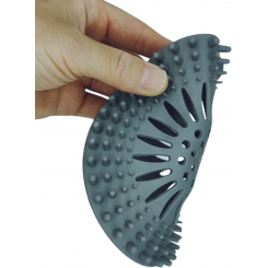 Надежный силиконовый фильтр для душа и раковины, серый