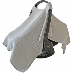 Крышка для автомобильного кресла MOZAH из 100% органического муслина