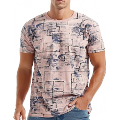 Мужская футболка с V-образным вырезом