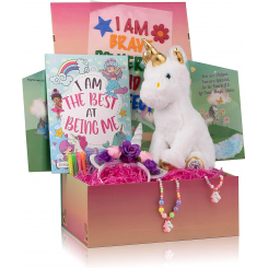 Подарочный набор-сюрприз «Единорог» для детей с мягкой игрушкой и творческими аксессуарами
