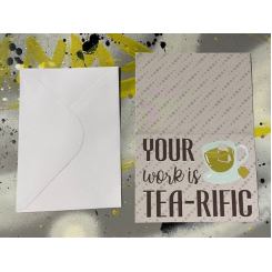 Конверт c открыткой "your work"