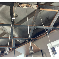 Подвесной светильник в лофт стиле (3 плафона)