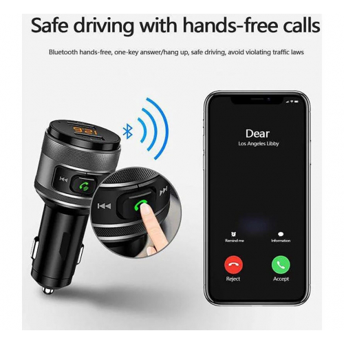 Автомобильный Bluetooth FM-передатчик