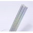 Одноразовые серебряные бумажные трубочки, 100шт