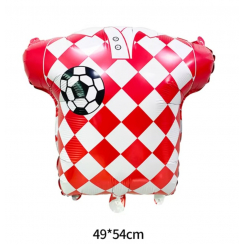Красно-белый шар (для футбольной вечеринки)