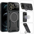 Защитный чехол для iPhone 14 Pro Max KEYSION с магнитной подставкой и защитой камеры, совместим с MagSafe 