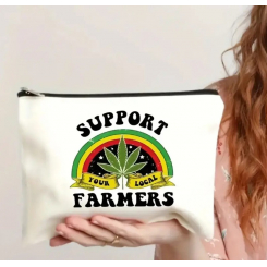 Хлопковая сумка с принтом «Поддержи местных фермеров»