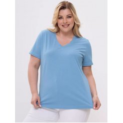 Футболка больших размеров оверсайз, однотонная