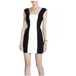 Черное платье Vela с цветными блоками