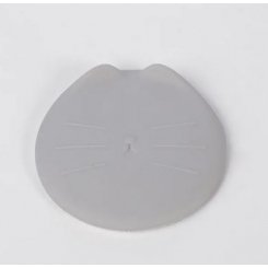 Портативная силиконовая крышка для консервов для собак и кошек, серая