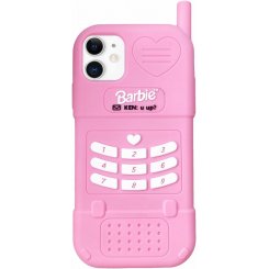 Чехол AUCAN для iPhone 11, розовый, с защитой от ударов, в стиле "ретро-телефон", для девушек и женщин