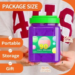 Набор из 90 фиолетовых помпонов Eppingwin размером, мягкие помпоны для рукоделия и творчества. 