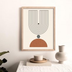 Абстрактный богемный настенный арт для гостиной 