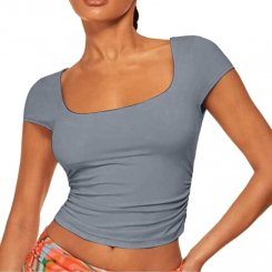 Элегантная футболка c рукавами для женщин