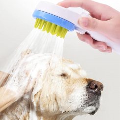 Универсальный душевой распылитель для домашних животных 3-в-1 — массаж, купание и удаление шерсти, с насадкой и переключателем