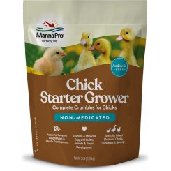 Manna Pro Не медикаментозный стартовый корм для цыплят, утят и гусят, 2,26кг