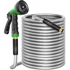 Легкий гибкий стальной садовый шланг, 15м