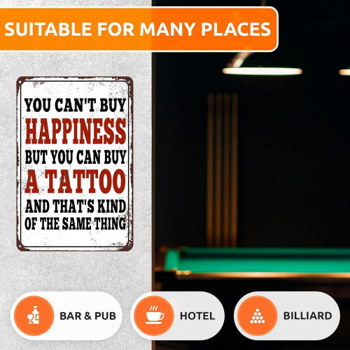 Декоративная металлическая табличка из алюминия для интерьера, 30,5 × 20,3 см