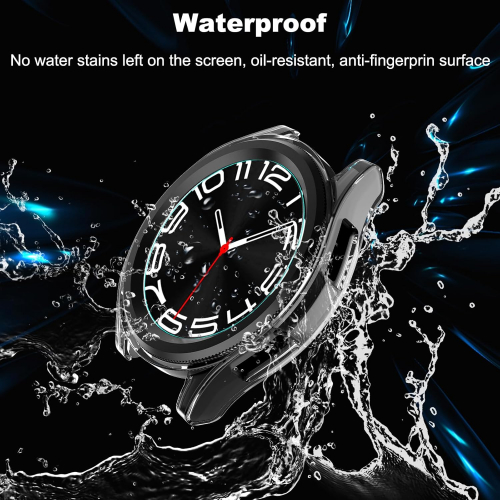 Защитный комплект для Samsung Galaxy Watch 6 Classic 43 мм – чехол и защитное стекло (2 в 1, 1 комплект)
