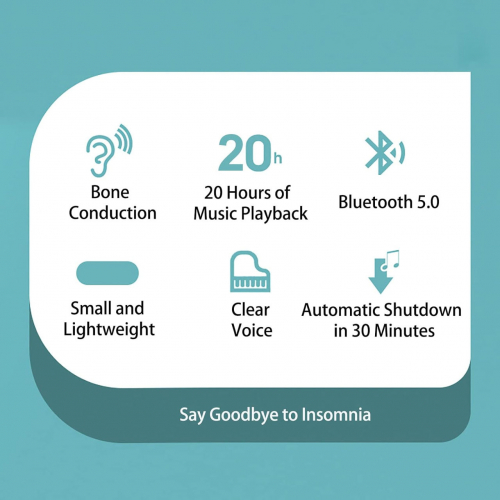 Подушка-динамик Костная проводимость Стерео Bluetooth