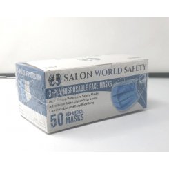 3-слойные защитные одноразовые маски для лица 50шт