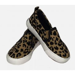 Детские мокасины с леопардовым принтом