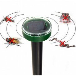 Ультразвуковой отпугиватель грызунов и диких животных с солнечной панелью — защита без химии